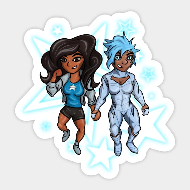 Stellar Gals Sticker by carcrashcarlos